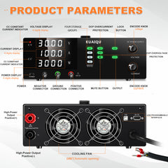 NICE-POWER R-SPS30100-232 - Fuente de alimentación CC de alta potencia de 30 V, 100 A y 3000 W con pantalla de 4 dígitos para electrónica industrial