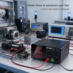 R-SPS3020 Industrial DC Power Supply 30V 20A 600W with Front and Rear Output Ports NICE-POWER for Automation Testing