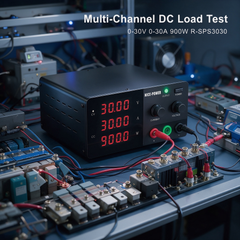 R-SPS3030 30V 30A 900W Regulated DC Supply for DC Load Module Power-Up Verification by NICE-POWER