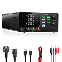 KUAIQU SPPS-D10001-232 - Fuente de alimentación de CC de alto voltaje de 1000 V y 1 A con pantalla a todo color y ajustes preestablecidos de memoria para pruebas de laboratorio y de envejecimiento