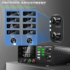 KUAIQU SPPS-D10001-232 - Fuente de alimentación de CC de alto voltaje de 1000 V y 1 A con pantalla a todo color y ajustes preestablecidos de memoria para pruebas de laboratorio y de envejecimiento