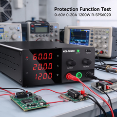 R-SPS6020 DC Bench Power Supply and Laboratory Power Supply 0-60V 0-20A 1200W for Electronic Load Control Board Testing