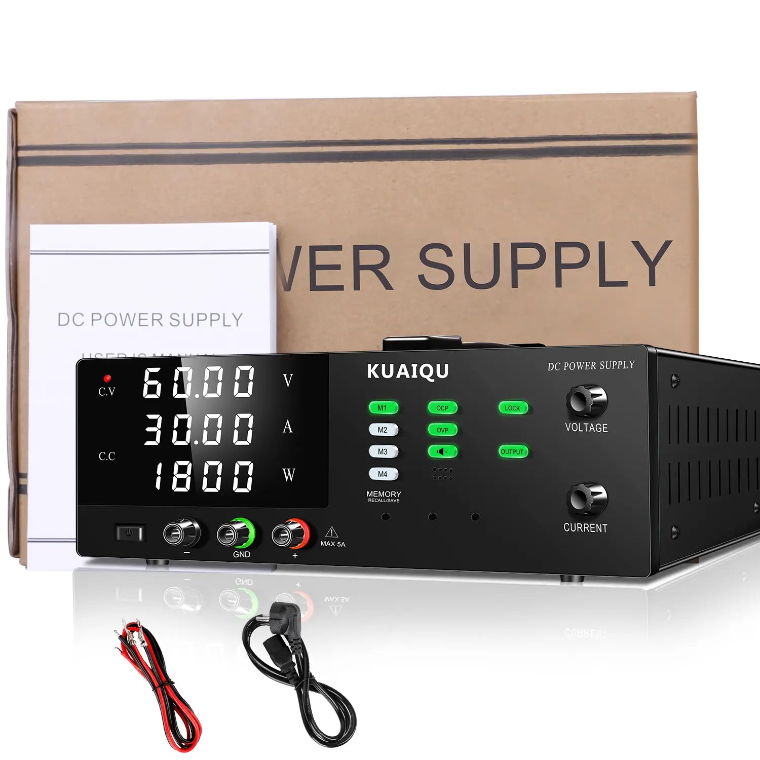 60V 40A adjustable dc power supply