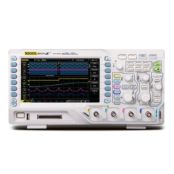 RIGOL DS1104Z Plus 100MHz Digital Oscilloscope, 4 Channel, 24Mpts Memory, 1GSa/s Sampling