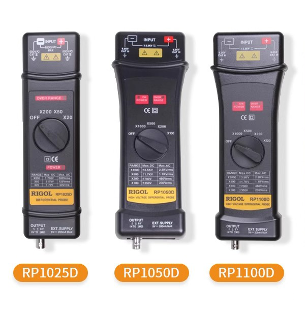 RIGOL High Voltage Differential Probes RP1025D RP1050D RP1100D 25MHz 50MHz 100MHz Osciloscopio Tester Accessories