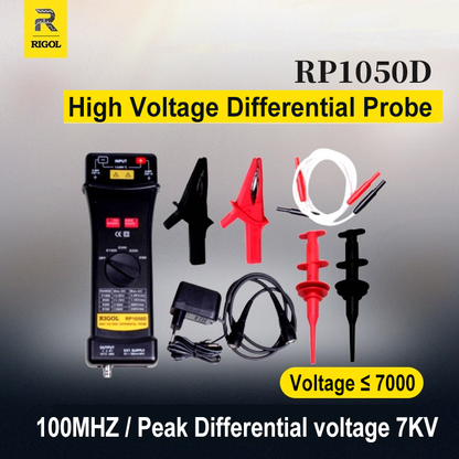 RIGOL High Voltage Differential Probes RP1025D RP1050D RP1100D 25MHz 50MHz 100MHz Osciloscopio Tester Accessories