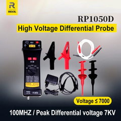 Sondas diferenciales de alto voltaje RIGOL RP1025D, RP1050D, RP1100D de 25 MHz, 50 MHz y 100 MHz. Accesorios para osciloscopios. 