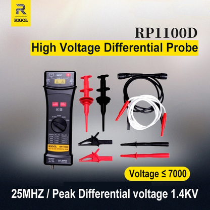 RIGOL High Voltage Differential Probes RP1025D RP1050D RP1100D 25MHz 50MHz 100MHz Osciloscopio Tester Accessories