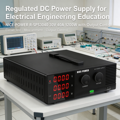 Regulated DC Power Supply for Electrical Engineering Education NICE-POWER R-SPS3040 30V 40A 1200W with Output Control