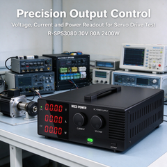 Robotics and Servo Drive Testing DC Bench Power Supply R-SPS3080 NICE-POWER 30V 80A 2400W with Output Control