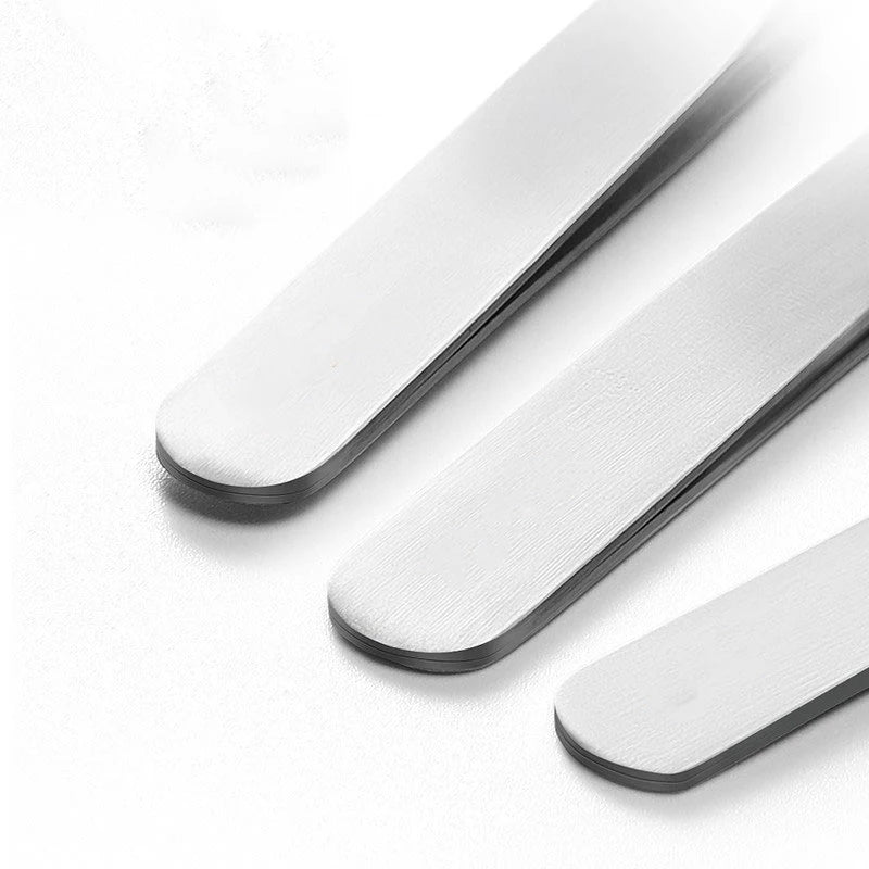 KQ-13 High Precision Tweezers - Flat Round Head for Wafer & Chip Handling