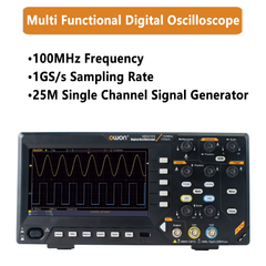 Digital Oscilloscope desktop Dual channel signal source 100MHz Frequency 1GS/s 25MHz Single Channel Signal Generator USB interface