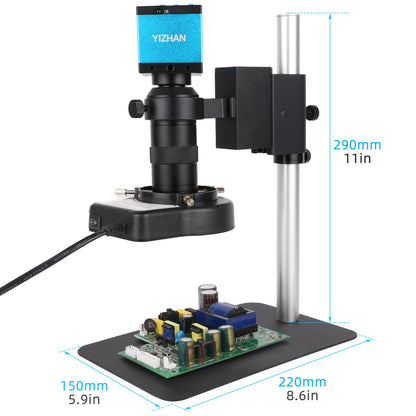 SM130X-XHU4001 Digital Microscope, 130X Zoom, 48MP Camera, HDMI USB TF for Maintenance & Lab Use