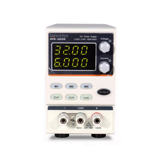 Fuente de alimentación CC GWinstek SPE-3206 32 V 6 A 192 W Resolución 10 mV/1 mA Salida Función de bloqueo OCP Función de memoria OVP M1 - M3 