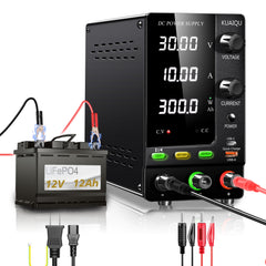 KUAIQU SPPS-C3010C 30V 10A 300W Adjustable DC Power Supply for RC Battery Charging