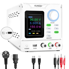 KUAIQU SPPS-D4001-232 - Alimentation CC haute tension 400 V 1 A avec écran couleur et fonction mémoire