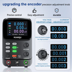 60V 5A High Voltage DC Regulated Power Supply with Curve Visualization for Precision Op-Amp & Component Testing
