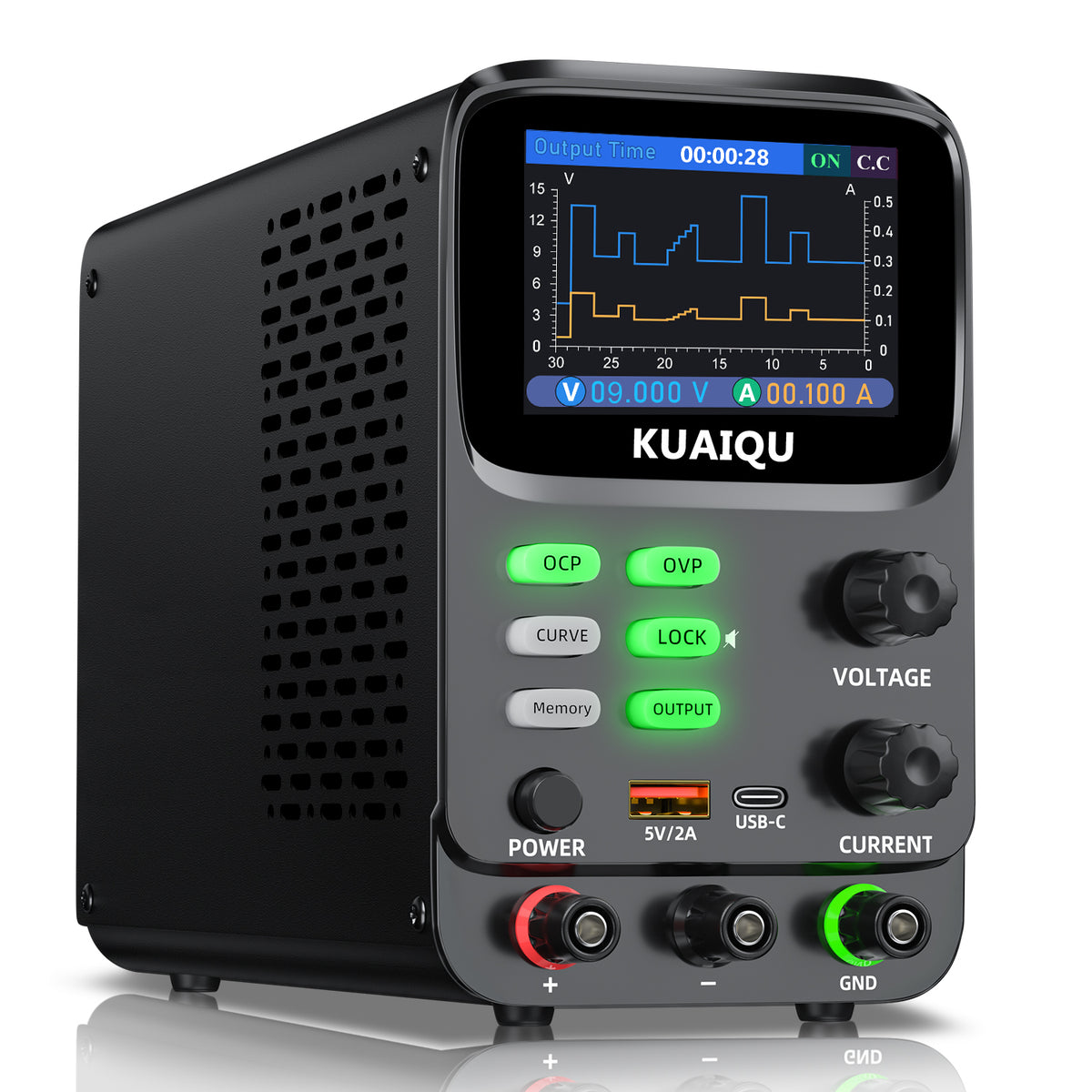 KUAIQU 60V 5A Lab DC Power Supply 300W Digital Variable Bench DC Power Source for Lab Test Electronics Repair