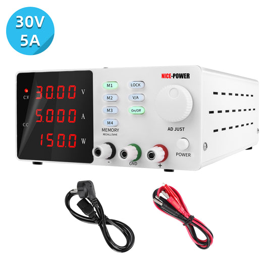 Experimental power supply NICE-POWER SPPS-S305 White 30V 5A memory DC Power Supply Debug small power generation systems