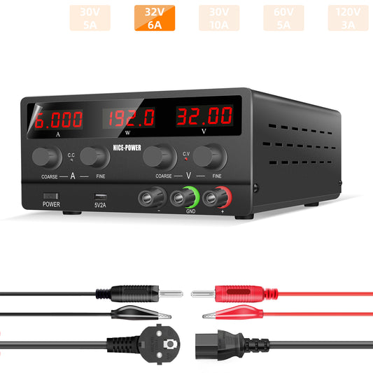 NICE-POWER SPS-H3206  DC Power Supply Power test 30V 6A 3C repair power supply Black