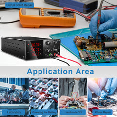 Convient pour la recherche et les tests NICE-POWER SPS-W305 Alimentation CC 30 V 5 A avec USB 5 V 2 A Noir