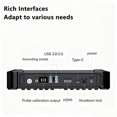 Digital Automotive Tablet Oscilloscope 200MHz 2 Channels 1GSa/s 70Mpts 110Mpts Touch Screen Digital Tablet Oscilloscope Rich Interfaces