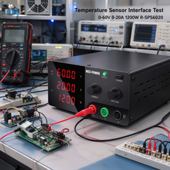 Sensor Interface Circuit Validation using NICE-POWER R-SPS6020 Laboratory Power Supply 60V 20A