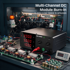 Variable DC Power Supply for DC Module Burn-In Testing, NICE-POWER R-SPS2005, 200V 5A 1000W