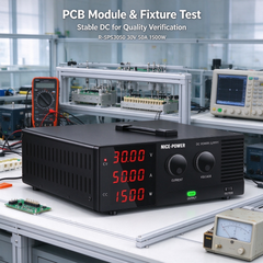 Electronic Module Quality Inspection DC Bench Supply NICE-POWER R-SPS3050 30V 50A 1500W with Voltage/Current Display