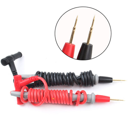 Cordons de test universels pour multimètre 1000 V 20 A, sonde à pointe super aiguille avec fil en silicone, pointes dorées de 90 cm pour tests haute tension/courant