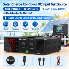 Solar Charge Controller DC Input Test Source NICE-POWER R-SPS15010 0-150V 0-10A 1500W with Adjustable Output