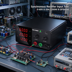 Switching Converter Input Evaluation with NICE-POWER R-SPS6020 Adjustable DC Power Supply 60V 20A 1200W