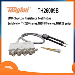 Dispositif de test Tonghui TH26029B TH26009B Puce CMS Dispositif de test à faible résistance BNC 4 bornes 10 kHz 40 MHz 