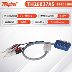 Línea de prueba Tonghui TH26029C TH26027AS Cable de prueba Kelvin de cuatro terminales 5HZ~100kHz ±42V Aplicable a la serie TH2822 