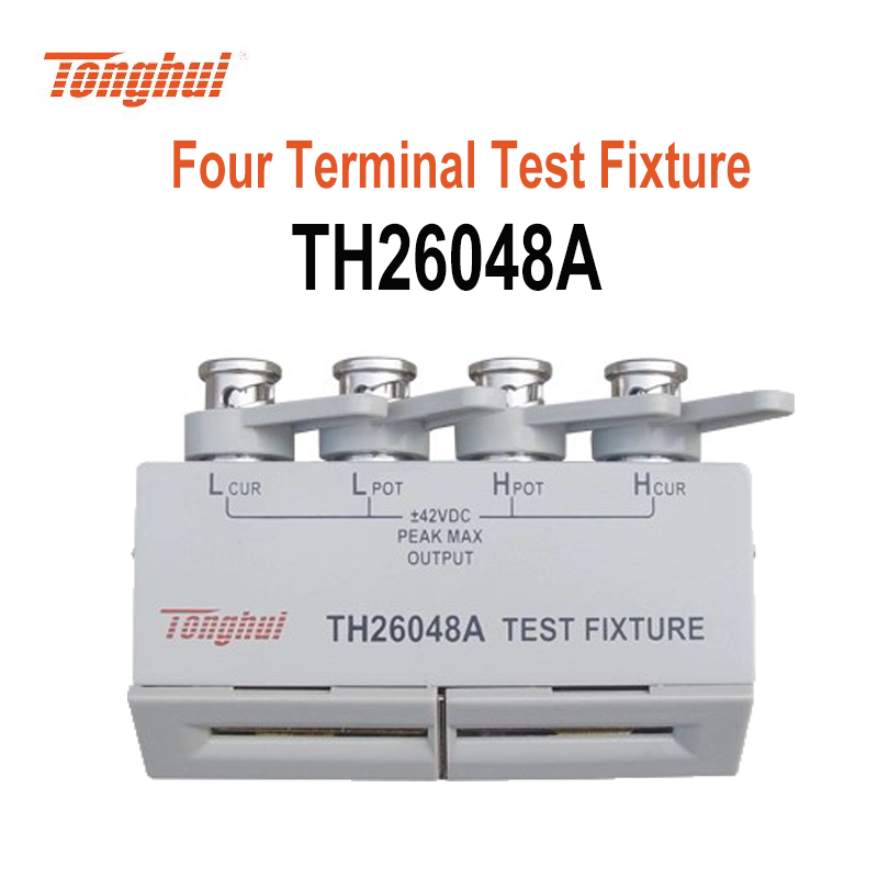 Dispositif de test Tonghui TH26048A TH26001A DC ±42 V LCR Bridge Accessoire 10 kHz 13 MHz 4 bornes BNC pour le contrôle qualité des composants