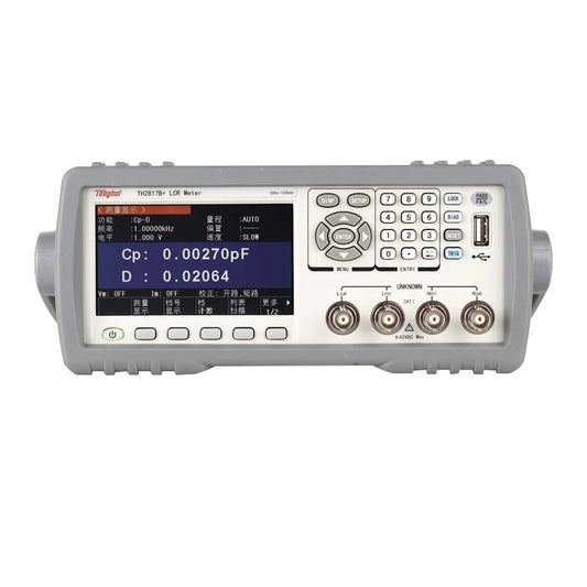 Tonghui TH2817B+ TH2817C+ LCR digital bridge tester Measurement Tool 50Hz-100kHz 10Ω/100Ω USB Storage