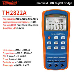 Tonghui Handheld LCR Meter TH2822A TH2822D LCR Digital Bridge Frequency 100Hz 120Hz 1kHz 10kHz Accuracy 0.25% 0.1% Digital Display