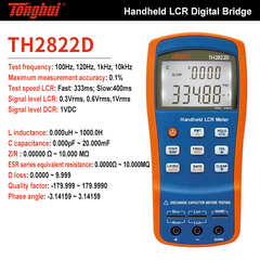 Tonghui Handheld LCR Meter TH2822A TH2822D LCR Digital Bridge Frequency 100Hz 120Hz 1kHz 10kHz Accuracy 0.25% 0.1% Digital Display