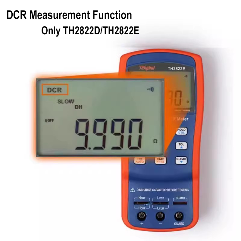 Tonghui Handheld LCR Meter TH2822A TH2822D LCR Digital Bridge Frequency 100Hz 120Hz 1kHz 10kHz Accuracy 0.25% 0.1% Digital Display