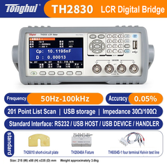 Medidor LCR Tonghui TH2810B+ TH2830 de alta precisión, medición de resistencia, capacitancia e inductancia (100 Hz, 120 Hz, 1 kHz y 10 kHz) 