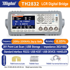 Tonghui TH2832 LCR Meter Digital Bridge Tester 4.3 - inch screen Display for Resistance Capacitance Inductance Measurement