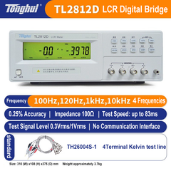 Tonghui LCR Meter TL2812D TH2811D TH2810D Digital Capacitor Meter LCR Tester 30Ω 100Ω for Low Frequency Component Measurement