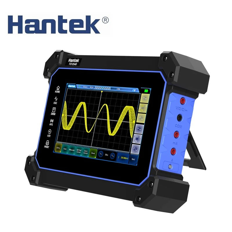 Hantek portable Handheld Touch Screen 2-channels Digital Oscilloscope TO1152C TO1202C TO1252C 150MHz 200MHz 250MHz with Multimeter function