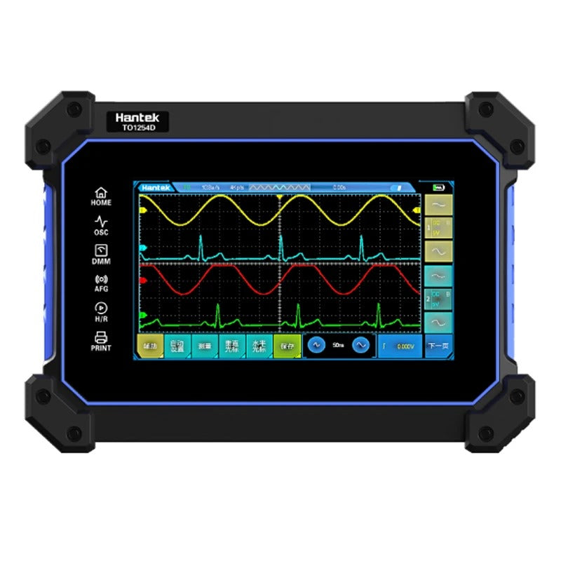 Hantek TO1154C TO1204C TO1254C Analyseur de spectre d'oscilloscope numérique sept en un analyseur logique 150 MHz 200 MHz 250 MHz multimètre intégré