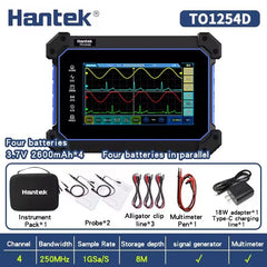 Hantek Handheld Oscilloscopes TO1154D TO1204D TO1254D waveform storage Multiple data analysis 150MHz 200MHz 250MHz Bandwidth