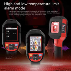 Caméra thermique TOPLIA TMi280S, résolution IR 256 x 192, 49 152 pixels, 7 palettes, rafraîchissement 25 Hz, -20 °C à 400 °C, IP65, résistance aux chutes de 2 m, testeur d'alimentation/plomberie