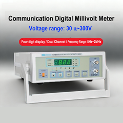 AC Millivolt Meter Dual-Needle Display 5Hz~2MHz 300μV - 100V 10MΩ Adjustable Voltage Range Dual Channel High Accuracy Voltmeter