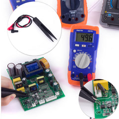 SMD Test Clip Probe, 10mm Open Distance, 250V Multimeter Tweezers  for PCB Repair