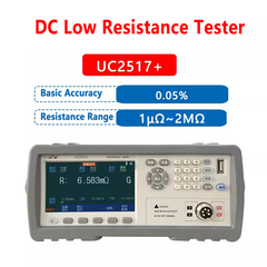 Testeur de faible résistance CC 1 μΩ ~ 2 MΩ 1 μΩ ~ 10 MΩ Précision de 0,05 % Mesure de faible valeur de résistance sur un seul canal Écran TFT couleur véritable de 4,3 pouces 