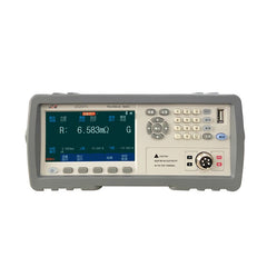 Testeur de faible résistance CC 1 μΩ ~ 2 MΩ 1 μΩ ~ 10 MΩ Précision de 0,05 % Mesure de faible valeur de résistance sur un seul canal Écran TFT couleur véritable de 4,3 pouces 